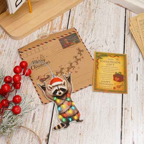 Raccon Gifts - Raccoon Christmas Ornaments - Animal Lovers Ornaments - Racoon Ornament - Christmas Ornament 2025 - Christmas Ornament 2025 - White Elephant Gifts - Xmas Tree Funny Decoration
