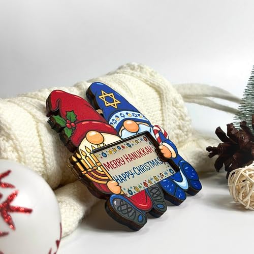 TSIMPLE Hanukkah Ornament - Jewish Christmas Gnome Decor for Tree, Holiday Gift