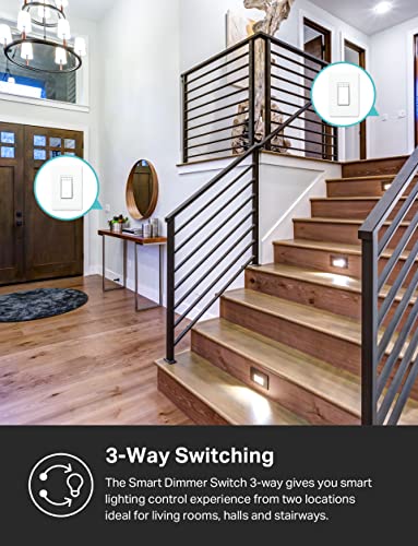 3-Way Smart Dimmer Switch Kit - KS230 KIT v2, Requires Neutral Wire, App & Voice Control