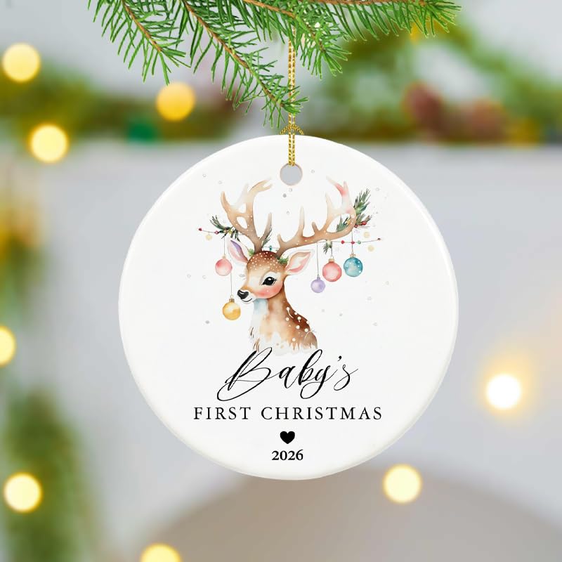 Baby First Christmas Ornament 2026 - Cute Baby Holiday Keepsake (Variation: Baby)