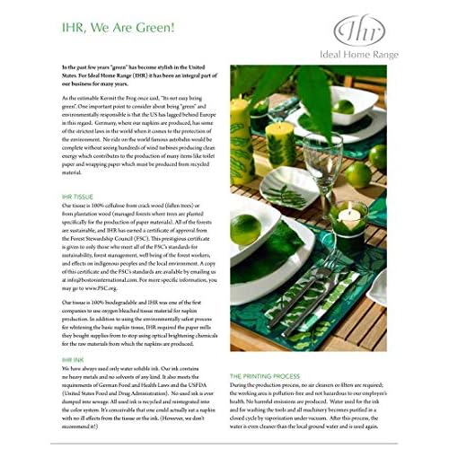 Boston International Rosanne Beck Winter Holiday Christmas IHR 3-Ply Paper Napkins, 20-Count Lunch Size, Bright Topiary Trees