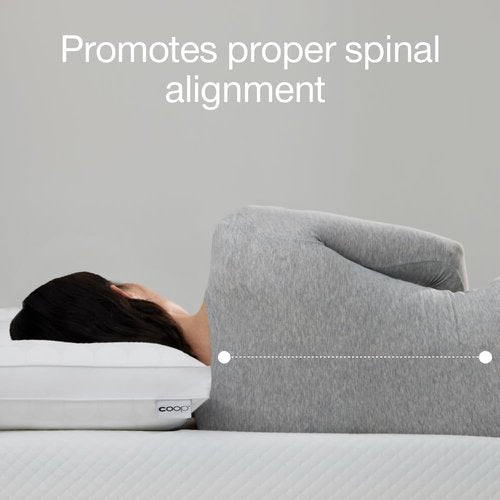 Coop Home Goods Adjustable Cooling Pillows - Set of 2 Queen Size for Hot Sleepers | Luxury Cool-Touch Comfort 27x17