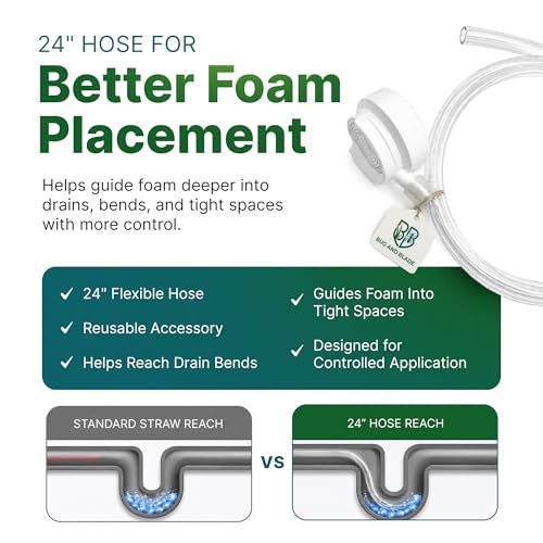 Bio-Enzyme Drain Cleaner & Odor Neutralizer Kit with Extension Hose - 19 oz