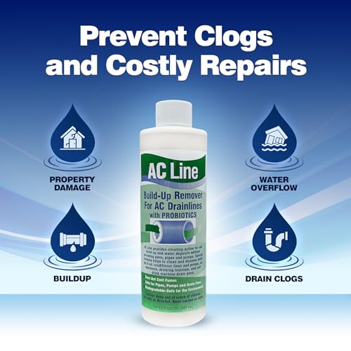 AC Drain Line Cleaner - 6 Bottles / 18-Month Supply for HVAC & Condensate Lines