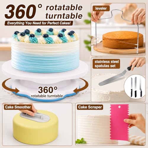 567-Piece Cake Decorating Kit with Baking Tools for Beginners & Pros