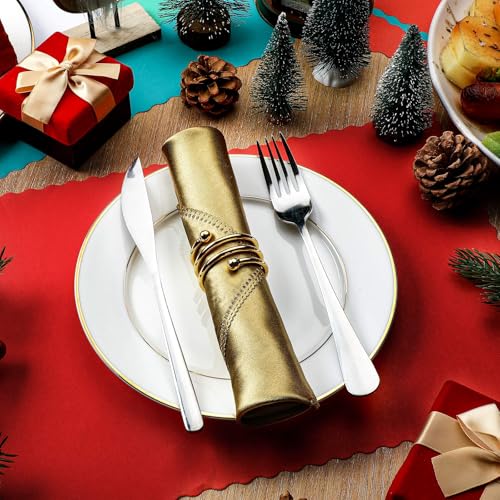 Panelee Classic Color Christmas Paper Placemats 120 Pcs 10 x 14 in Disposable Table Mats