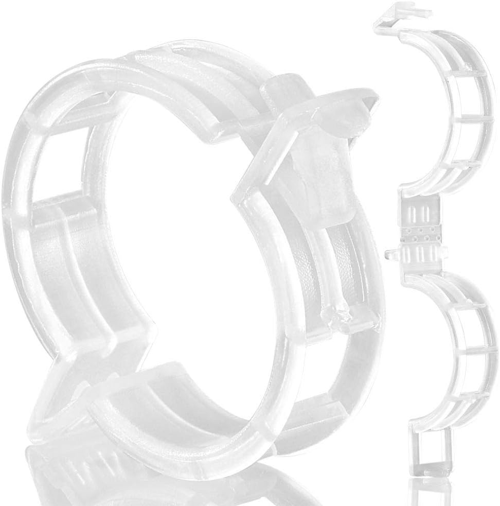 Skiennix 200Pcs Garden Clips - Reusable Trellis Clips for Climbing Plants, Sun-Resistant Support