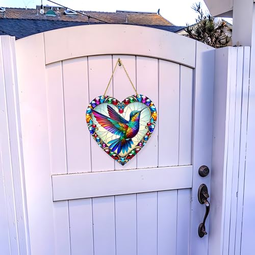 Acrylic Hummingbird Ornament, 20cm/8inch, Housewarming Gift, Hanging Decor for Door, Outdoor, Windows, Yard, Courtyard, Home Decorations