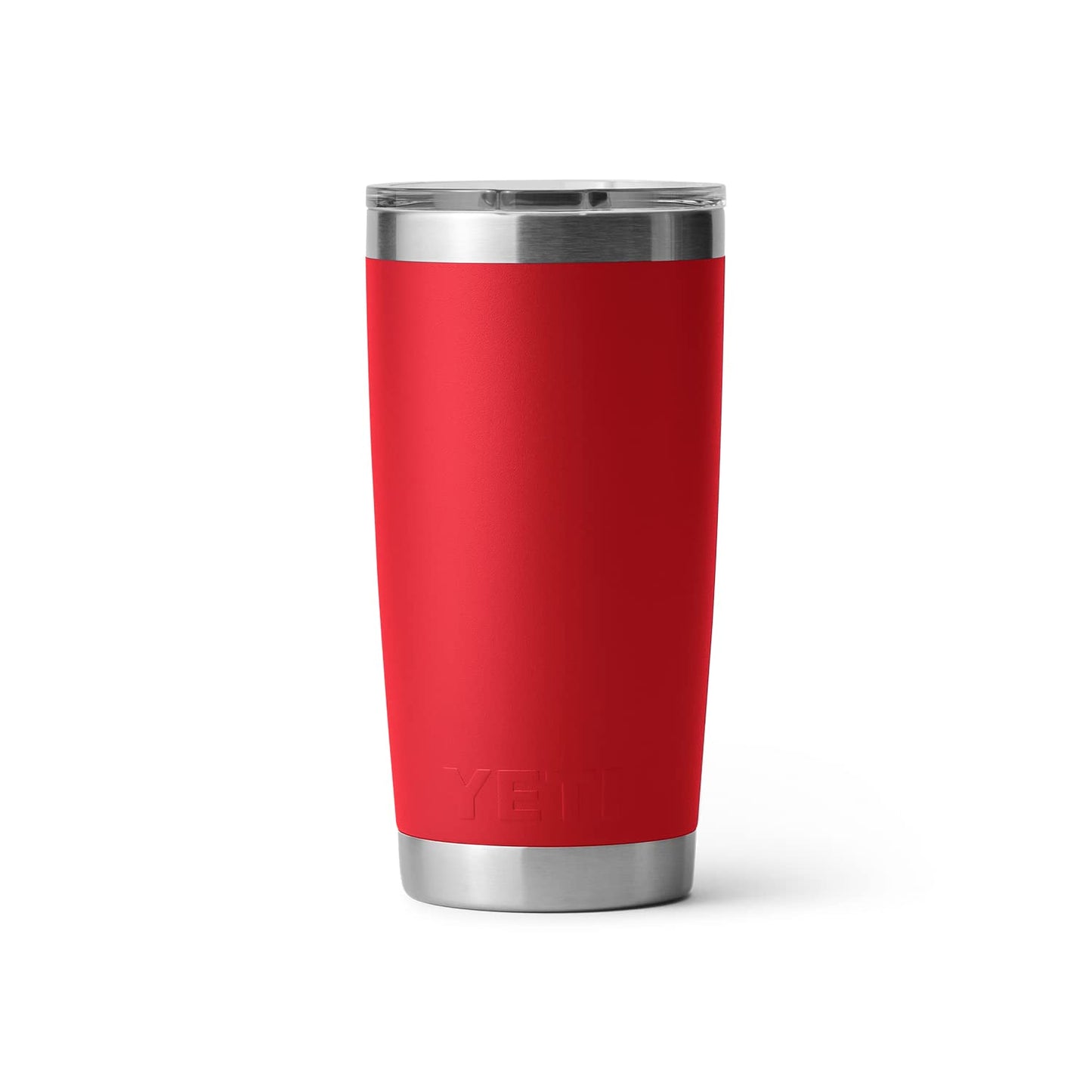 YETI Rambler 20 oz Tumbler, Stainless Steel, Vacuum Insulated with MagSlider Lid, Rescue Red