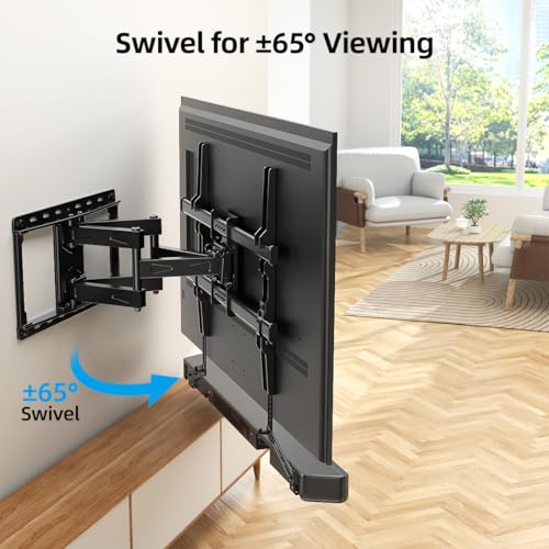 Home Vision Full Motion TV Wall Mount with Soundbar Bracket - 32-85" Variation of THIS listing