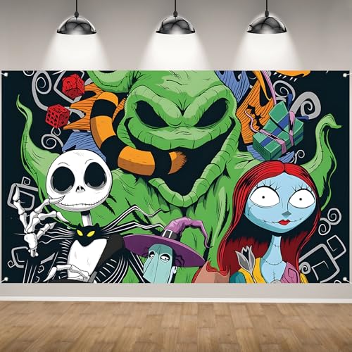 Rvsticty Halloween Backdrop for Parties - Christmas & Birthday Decorations, 71x43 Inches, Halloween 1