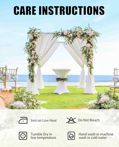 Black Cocktail Table Cover - 6 Pack 32x43 Inch Elastic Tablecloth for Bars & Events