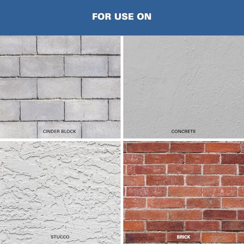 Waterproof Masonry Paint for Concrete & Brick Walls 1 Gallon