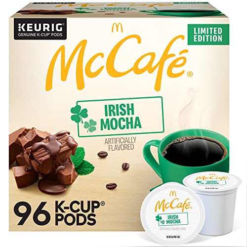 McCafé Irish Mocha Coffee Pods - 24 Count, Pack of 4, Flavored Keurig Compatible