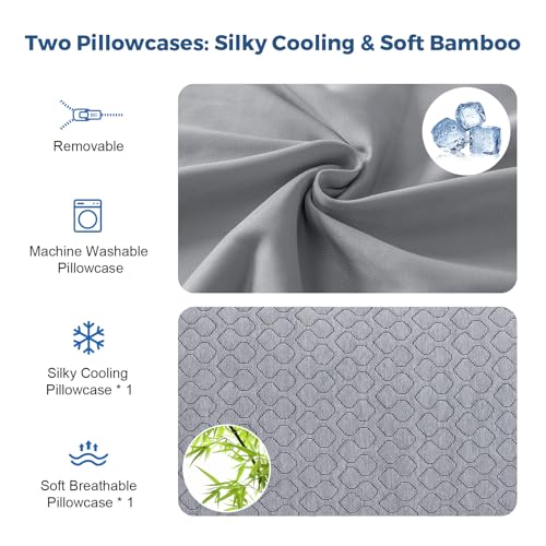 Rainmr Thick Memory Foam Body Pillow - Full Pillows for Side Sleeper