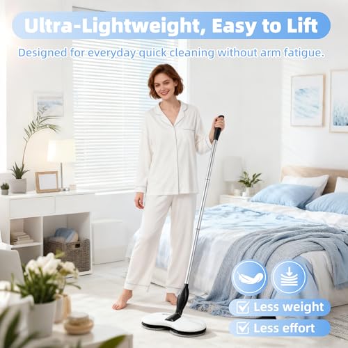 Electric Mop for Floor Cleaning, As Seen On TV, Cordless Spin Mopper