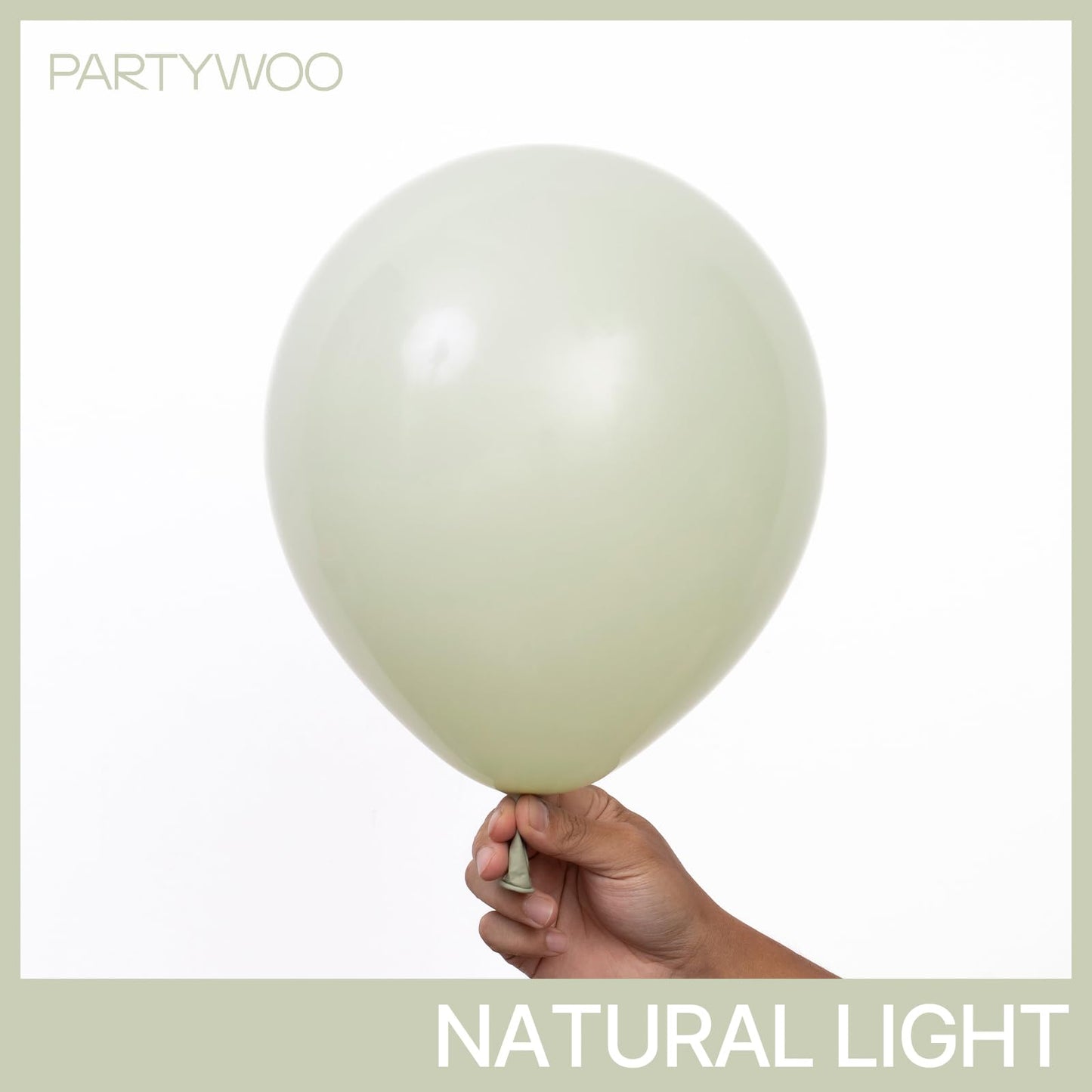 PartyWoo Sage Green Balloons 100pcs 12 Inch Boho Dusty Olive Green Latex Balloons for Birthday Baby Shower Graduation Engagement Wedding Dinosaur Jungle Golf Football Theme Party Decorations Green-F32