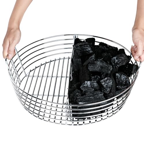 XL Charcoal Ash Basket for Big Green Egg - Heavy-Duty Stainless Steel Grill Accessory