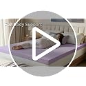 Sweetcrispy 3 Inch King Cooling Gel Memory Foam Mattress Topper - Breathable Support
