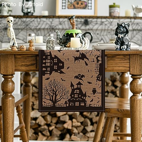 Artoid Mode 13x48 Inch Table Runner - Halloween Decor, 210 GSM, Polyester