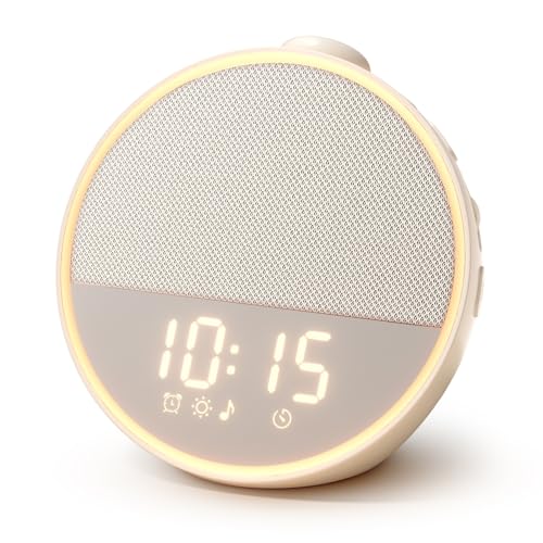 White Noise Sleep Machine & Alarm Clock - Almond Beige