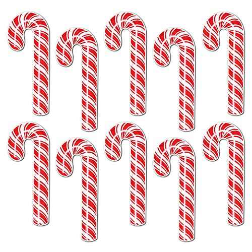 Beistle 10 Piece Paper Candy Cane Decorations Holiday Cut Outs For Christmas Party Decor