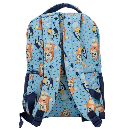 Bluey & Bingo Kids Backpack for Girls & Boys, Multi Pocket School Bag - Bluey Variation