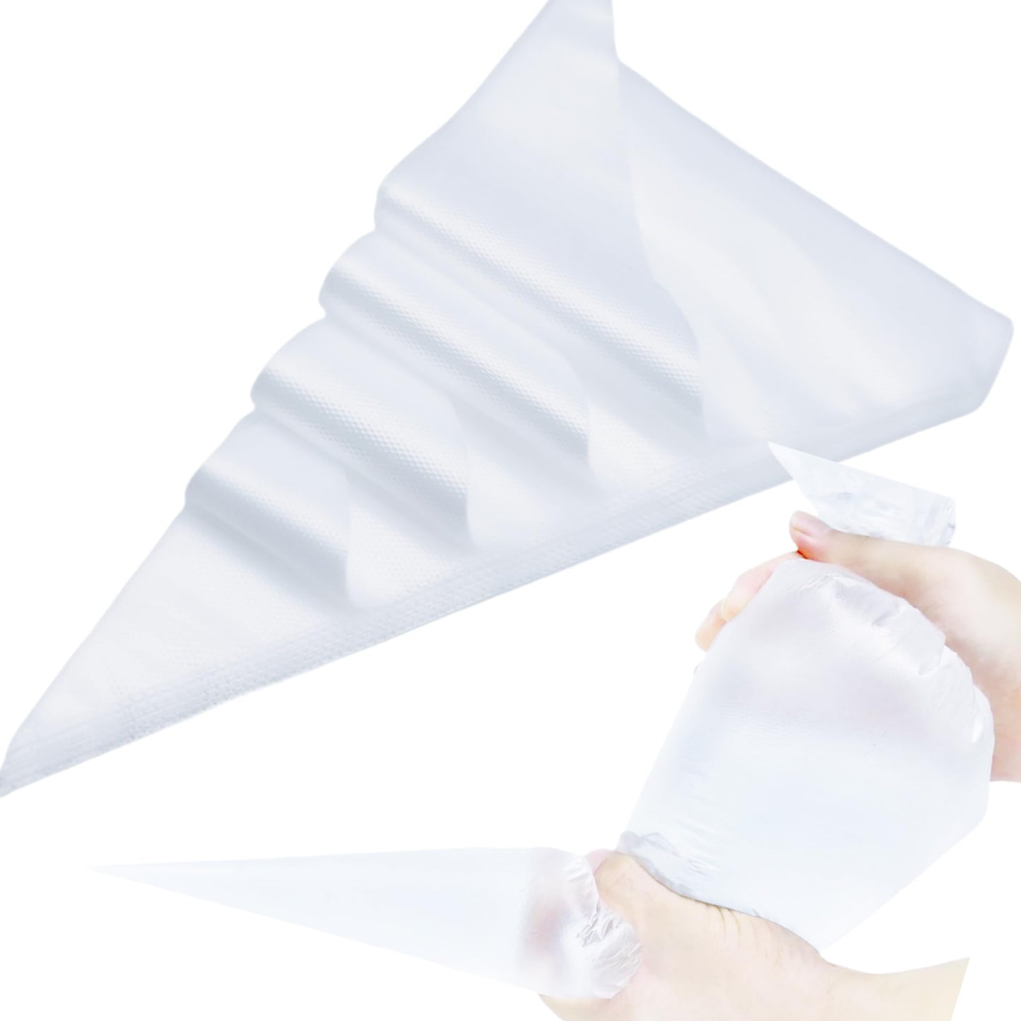 Kitchsphere XXXL 26 Inch Extra Large Piping Bags,100 Pack Disposable Pastry Bags,Thick Anti-Burst Icing Piping Pastry Bags For Frosting Decorating Cake Cupcake Cookie (XXXL Large 26 Inch-100 Pack)