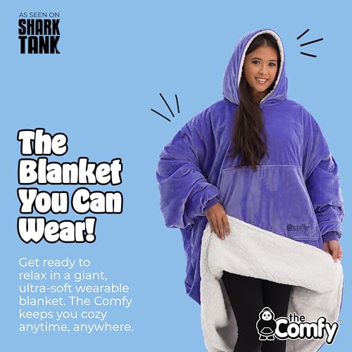 The Comfy Original Wearable Blanket Hoodie - One Size / Very Peri Purple