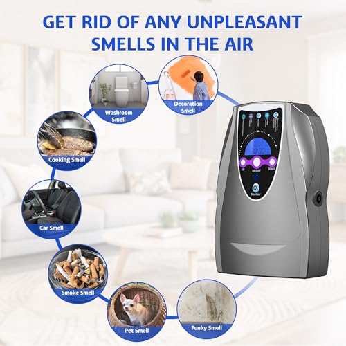 VTAR Ozone Machine - 1000mg/h Multipurpose Air and Water Purifier - Dark Gray
