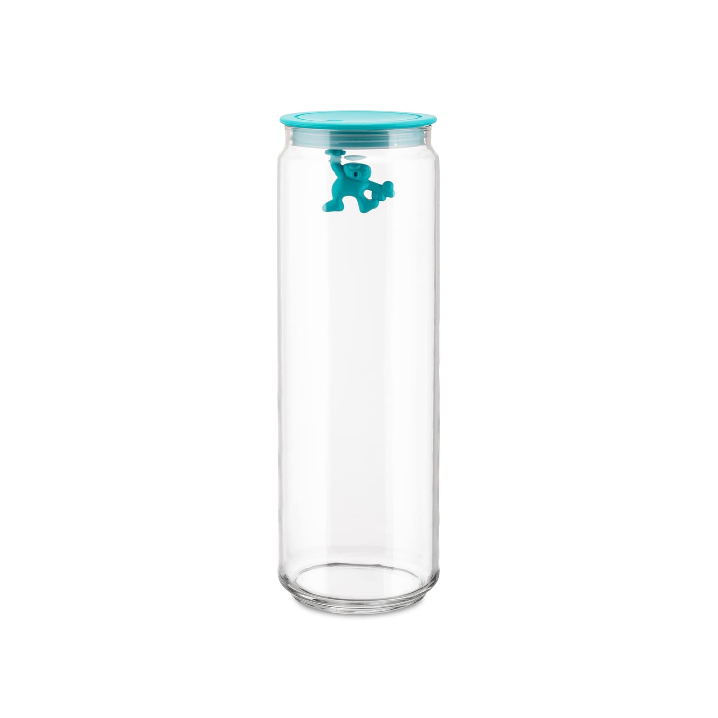 A di Alessi Gianni 8-1/2-Cup Glass Jar, Aqua Blue