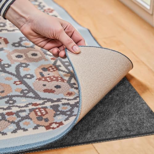 Waterproof Rug Pad, 10x14 Ft Under Area Carpet Non Slip Pads for All