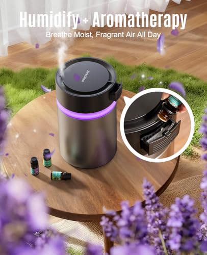 Stainless Steel Humidifier with Large 3.8L Capacity, Dishwasher Safe & Quiet Operation