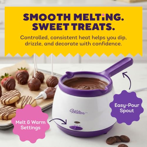 Wilton Candy Melts Melting Pot with 2.5-Cup Capacity & Standard Insert - Perfect for Dipping & Decorating