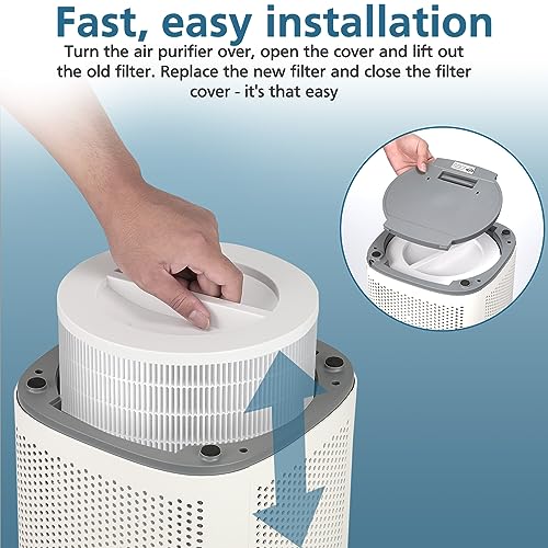 12010 Replacement Air Filter Set for Clorox 11010 & 11011 Air Purifiers - 2 Pack