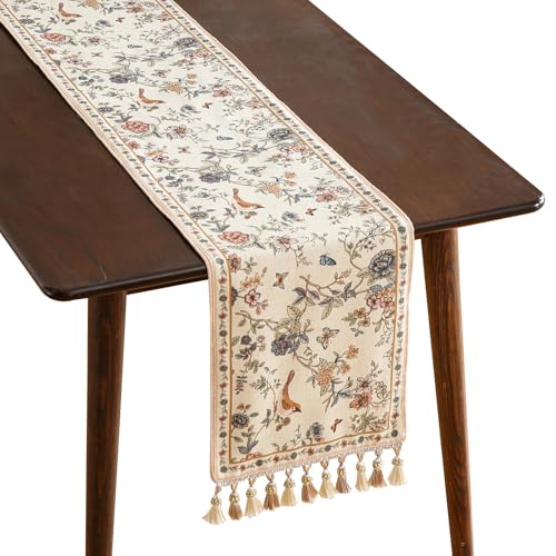 Designer French Extra Long Printed Table Runner 118x12 Cornucopia – ISAENNE