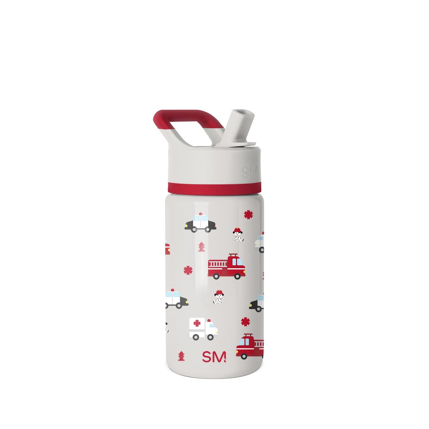 Simple Modern Kids Summit Water Bottle with Straw Lid | 14oz Stainless Steel Cup Insulated Tumbler for Toddlers, School | First Responders
