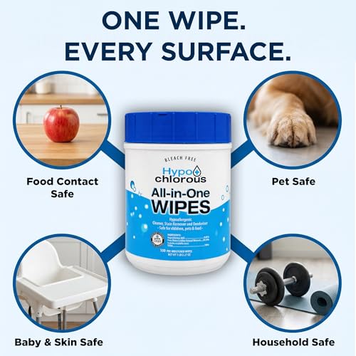 Hypochlorous Acid Wipes 2-Pack, 200 Count Bleach-Free