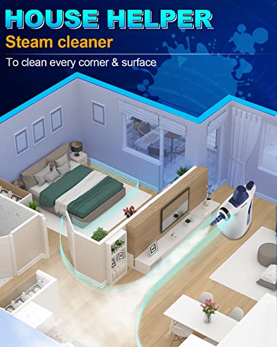 Handheld Steam Cleaner with 11 Accessories - Powerful, Chemical-Free Home & Car Cleaning