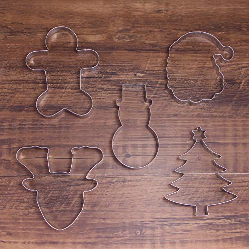 Giant Christmas Cookie Cutter Set - 5 Stainless Steel Shapes