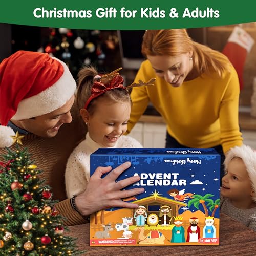 EPUMP Nativity Advent Calendar 2026 Kids Building Blocks Countdown Gift