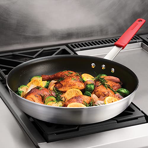 14-Inch Non-Stick Frying Pan - Large Professional Skillet with Removable Handle - Black