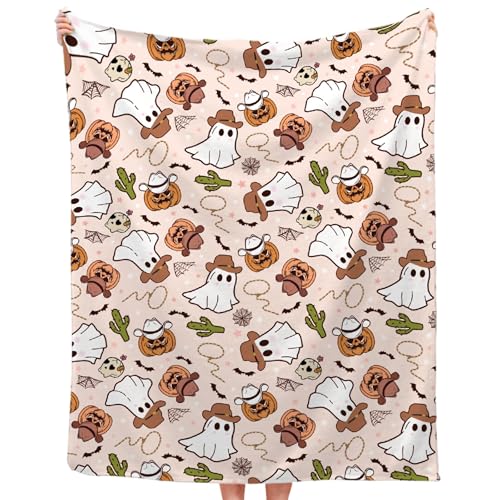 Cowboy Halloween 60x80 Lightweight Flannel Blanket - JOCASA