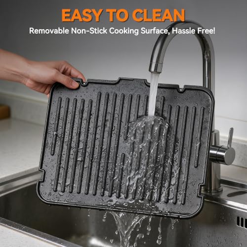 Baker’s Friend 6-in-1 Indoor Grill & Electric Griddle Combo, Panini