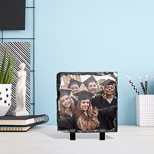 PYD Life 12 Pack Sublimation Blanks Photo Slates Frame Rock 5.5" x