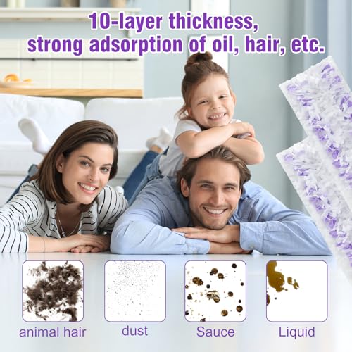 60 Pack Power Mop Refill Pads for Swiffer PowerMop Multi-Surface & Wood Mop - Compatible with DOCXCDO