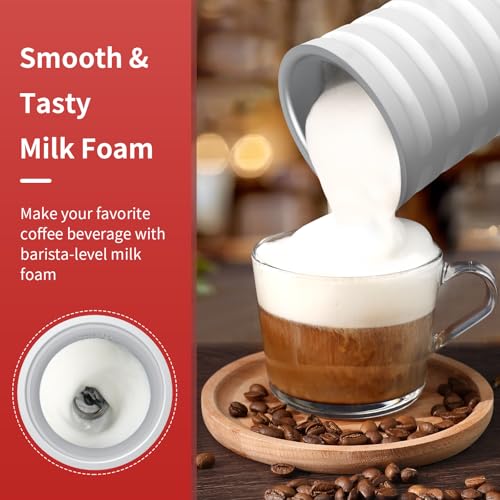 Paris Rhône Milk Frother, 4-in-1 Electric Automatic Steamer