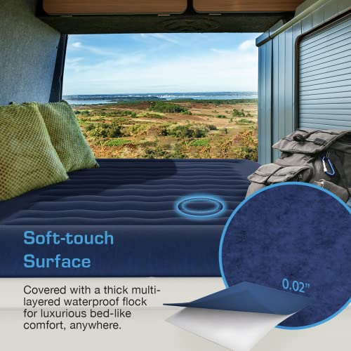 Active Era Twin Air Mattress with Built-in Pump & Raised Pillow - Luxury, Waterproof, Puncture-Resistant, 21"