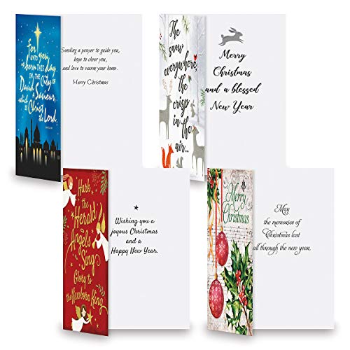 Current Expressions 32 Christmas Greeting Card Set with Faith & Scripture - 16 Designs, 32 Cards