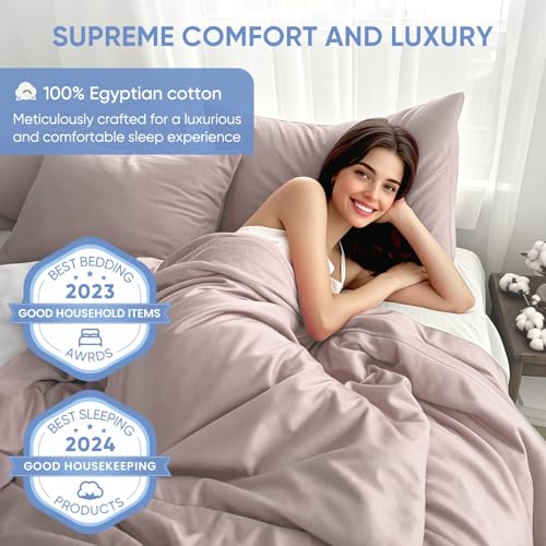 TWK 1200TC Egyptian Cotton Bed Sheets Set King Sand Luxury Hotel Style Deep Pockets